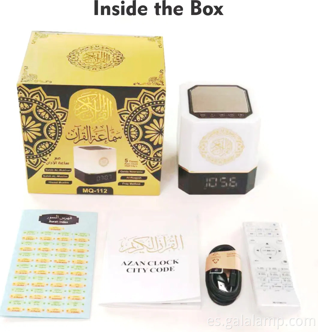 Corán digital MQ-112 Lámpara táctil de la lámpara del Corán